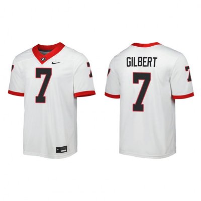 Georgia Bulldogs Arik Gilbert Men's #14 Game Away White Football NCAA Jersey 2406IAHJ0