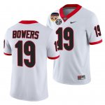 Georgia Bulldogs Brock Bowers Men's #19 White 2021 Orange Bowl 100th Anniversary Football NCAA Jersey 2406CDZS1