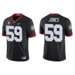 Georgia Bulldogs Broderick Jones Men's #59 Game Alternate Black Football NCAA Jersey 2406GWRM0