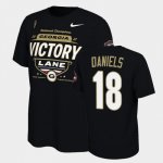 Georgia Bulldogs JT Daniels Men's #18 Black 2021 National Champions Football NCAA T-Shirt 2406SXIT6