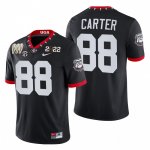 Georgia Bulldogs Jalen Carter Men's #88 CFP 3-Times Alternate National Champions Black Football NCAA Jersey 2406TZIT5