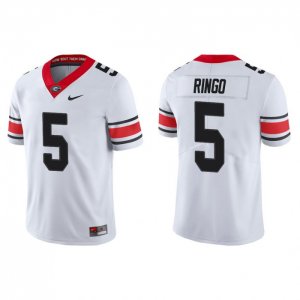 Georgia Bulldogs Kelee Ringo Men's #5 Game Alternate White Football NCAA Jersey 2406DILR0