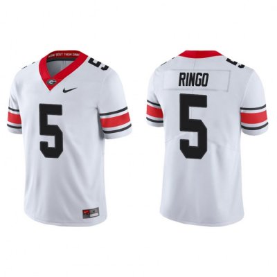 Georgia Bulldogs Kelee Ringo Men's #5 Game Alternate White Football NCAA Jersey 2406DILR0