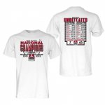 Georgia Bulldogs Men's Playoff Blue 84 Schedule 2022 National Champions White Football NCAA T-Shirt 2406VXCX2