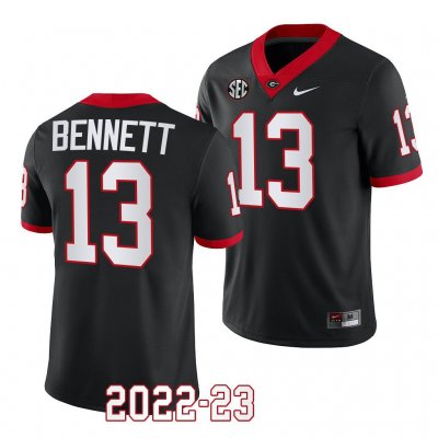 Georgia Bulldogs Stetson Bennett Men's #13 Black 2022-23 Alternate Football NCAA Jersey 2406PEYK1