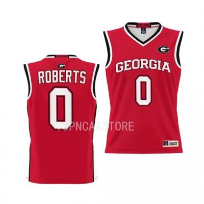 Georgia Bulldogs Terry Roberts Youth #0 Pick-A-Player Red Basketball NCAA Jersey 2406IDAB6