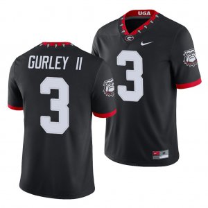 Georgia Bulldogs Todd Gurley II Men's #3 Alternate Black Game Football NCAA Jersey 2406YPLB8