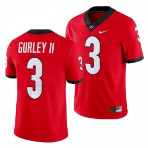 Georgia Bulldogs Todd Gurley II Men's #3 Red Game Football NCAA Jersey 2406EWXN6