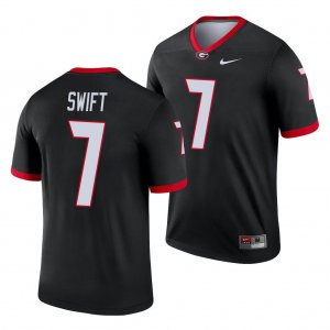 Georgia Bulldogs D'Andre Swift Men's #7 Alternate Black Legend Football NCAA Jersey 2406MIUS2