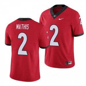 Georgia Bulldogs D'Wan Mathis Men's #2 Red Limited Football NCAA Jersey 2406LQTS1