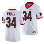 Georgia Bulldogs Herchel Walker Men's #34 White Game Football NCAA Jersey 2406GZJW7