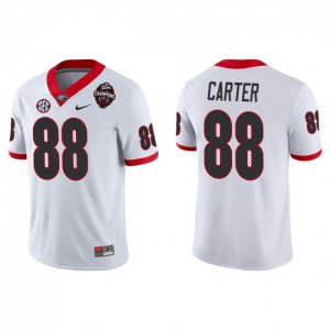 Georgia Bulldogs Jalen Carter Men's #88 2022 National Champions Playoff White Game Football NCAA Jersey 2406MKDB7