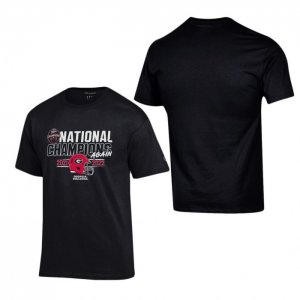 Georgia Bulldogs Men's Back-To-Back Champion Black Playoff National Champions Football NCAA T-Shirt 2406ZOZM5