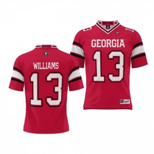 Georgia Bulldogs Mykel Williams Men's #13 Player NIL Red Football NCAA Jersey 2406WFHN2