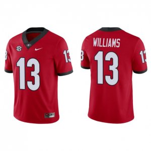 Georgia Bulldogs Mykel Williams Men's #13 Red Game Football NCAA Jersey 2406OMDJ8