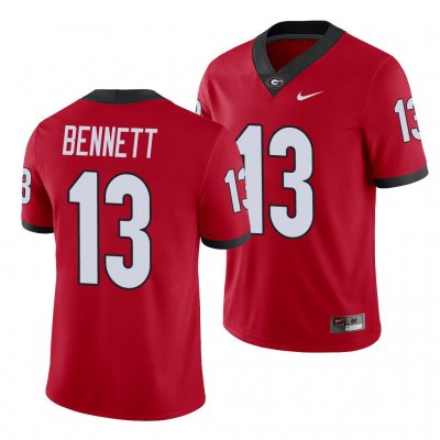 Georgia Bulldogs Stetson Bennett Men's #13 Alumni Red Player Football NCAA Jersey 2406QPLP5