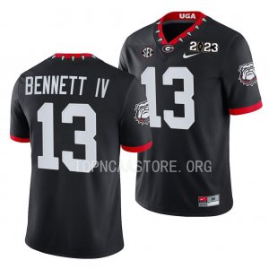 Georgia Bulldogs Stetson Bennett Men's #13 Black 2023 National Championship Playoff Football NCAA Jersey 2406BSFE6