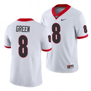 Georgia Bulldogs A.J. Green Men's #8 Game White Football NCAA Jersey 2406HIZP7