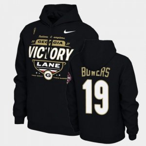 Georgia Bulldogs Brock Bowers Men's #19 Black 2021 National Champions Football NCAA Hoodie 2406HEYL0