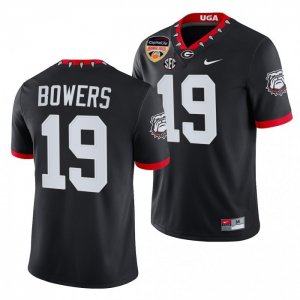 Georgia Bulldogs Brock Bowers Men's #19 Black 2021 Orange Bowl Playoff Football NCAA Jersey 2406JQAM6