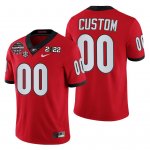 Georgia Bulldogs Custom Men's #00 CFP 2021-22 Red National Champions Football NCAA Jersey 2406KNJP6