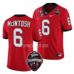 Georgia Bulldogs Kenny McIntosh Men's #6 National Champions Back-To-Back CFBPlayoff 2023 Red Football NCAA Jersey 2406CGBQ3