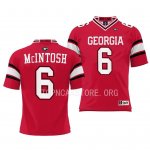 Georgia Bulldogs Kenny McIntosh Youth #6 Pick-A-Player Red Football NCAA Jersey 2406MDVY6