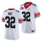 Georgia Bulldogs Monty Rice Men's #32 Alternate 40th Anniversary White Football NCAA Jersey 2406AYYV4