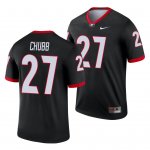 Georgia Bulldogs Nick Chubb Men's #27 Alternate Black Legend Football NCAA Jersey 2406AQVW7