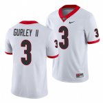 Georgia Bulldogs Todd Gurley II Men's #3 White Game Football NCAA Jersey 2406WUXS3