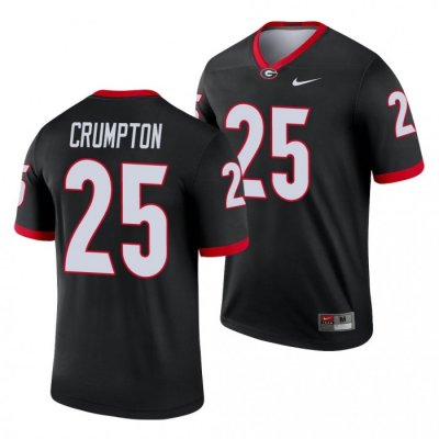 Georgia Bulldogs Ahkil Crumpton Men's #25 Black Legend Football NCAA Jersey 2406VESF5