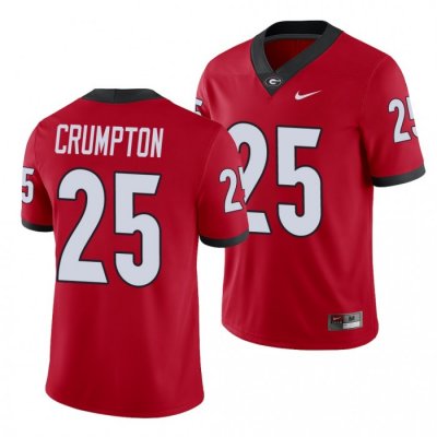 Georgia Bulldogs Ahkil Crumpton Men's #25 Player Alumni Red Football NCAA Jersey 2406ODYF7