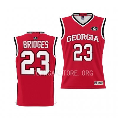 Georgia Bulldogs Braelen Bridges Youth #23 Pick-A-Player Red Basketball NCAA Jersey 2406FWNR1