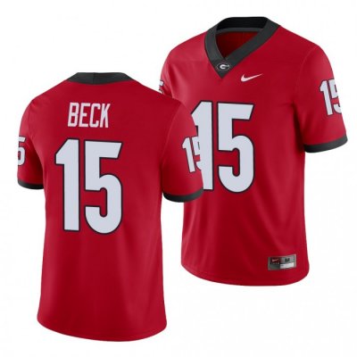 Georgia Bulldogs Carson Beck Men's #15 Player Alumni Red Football NCAA Jersey 2406CQEL2