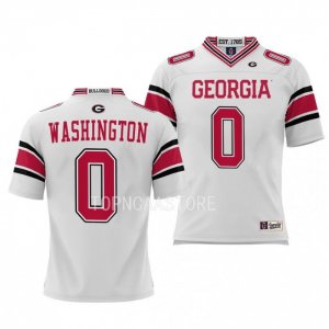 Georgia Bulldogs Darnell Washington Youth #0 Pick-A-Player White Football NCAA Jersey 2406JGFO3