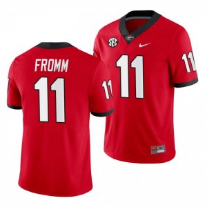 Georgia Bulldogs Jake Fromm Men's #11 Home Red Game Football NCAA Jersey 2406OSGL3