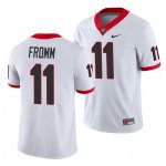 Georgia Bulldogs Jake Fromm Men's #11 White Game Football NCAA Jersey 2406IMRX0