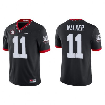 Georgia Bulldogs Jalon Walker Men's #11 Game Alternate Black Football NCAA Jersey 2406WOEM1