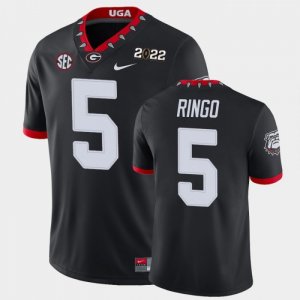 Georgia Bulldogs Kelee Ringo Men's #5 Game 2021 National Champions Black Football NCAA Jersey 2406VCUV6