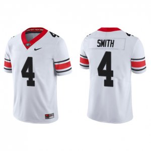 Georgia Bulldogs Nolan Smith Men's #4 Game Alternate White Football NCAA Jersey 2406JDYH7