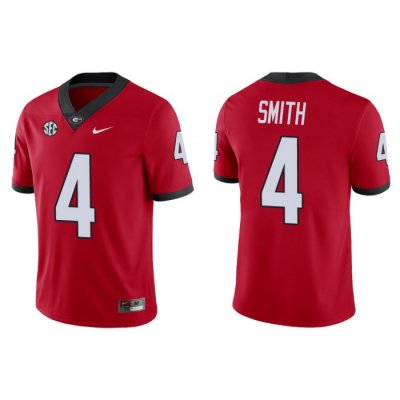 Georgia Bulldogs Nolan Smith Men's #4 Red Game Football NCAA Jersey 2406YJGG3