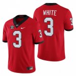 Georgia Bulldogs Zamir White Men's #3 Red Block Number Font 2022 Chick-fil-A Football NCAA Jersey 2406JRAI8