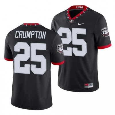 Georgia Bulldogs Ahkil Crumpton Men's #25 Game Alternate Black Football NCAA Jersey 2406FZTZ6