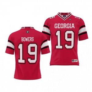 Georgia Bulldogs Brock Bowers Youth #19 NIL Red Player Football NCAA Jersey 2406BSBU3