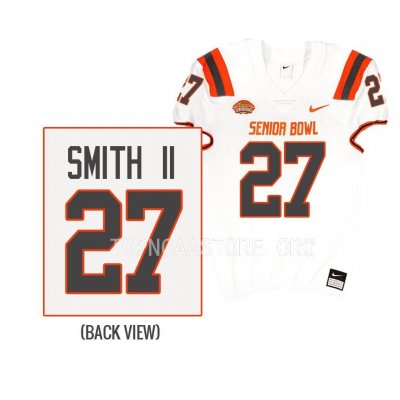 Georgia Bulldogs Christopher Smith Men's #29 American team #27 2023 Senior Bowl White Football NCAA Jersey 2406RXSO4