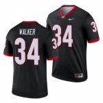 Georgia Bulldogs Herchel Walker Men's #34 Black Legend Football NCAA Jersey 2406URGE6