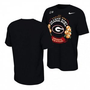 Georgia Bulldogs Men's 2021 Orange Bowl Black Playoff Football NCAA T-Shirt 2406EMTK0