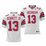 Georgia Bulldogs Stetson Bennett Youth #13 Pick-A-Player White Football NCAA Jersey 2406FHNW3