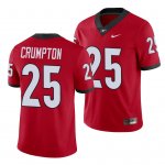 Georgia Bulldogs Ahkil Crumpton Men's #25 Alumni Red Player Football NCAA Jersey 2406WTSY8