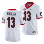 Georgia Bulldogs Azeez Ojulari Men's #13 White Game Football NCAA Jersey 2406QRJE7